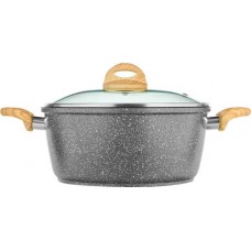 Кастрюля со стеклянной крышкой HOMECLUB Scandia литая, антипригарное покрытие, 5.7л, Арт. HM-SCA-5,7 в магазинах Лента