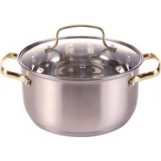 Кастрюля HOMECLUB Amethyst, с крышкой, нержавеющая сталь, индукция, 3л, Арт. GS-LG2 в магазинах Лента