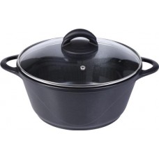 Кастрюля HOPPS Flame, со стеклянной крышкой, литая, индукция, 3л, Арт. HK24NID в магазинах Лента