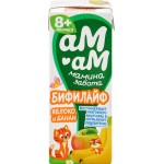 Бифилайф для детей АМ-АМ МАМИНА ЗАБОТА Яблоко, банан 2,5%, без змж, 210г