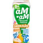 Бифилайф для детей АМ-АМ МАМИНА ЗАБОТА Груша 2,5%, без змж, 210г