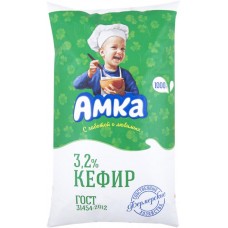 Кефир АМКА 3,2%, без змж, 1000г в магазинах Лента