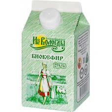 Биокефир ВМК Вологжанка 2,5%, без змж, 470г в магазинах Лента