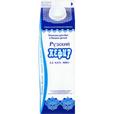 Кефир РУЗСКИЙ Рузский 3,2–4%, без змж, 1000г в магазинах Лента