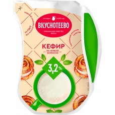 Кефир ВКУСНОТЕЕВО 3,2%, без змж, 900г в магазинах Лента