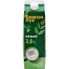 Кефир БЕЖИН ЛУГ 2,5%, без змж, 900г в магазинах Лента