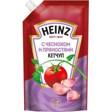 Кетчуп HEINZ с чесноком и пряностями, 320г в магазинах Лента
