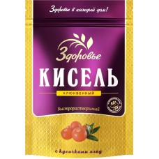 Кисель быстрорастворимый ЗДОРОВЬЕ Клюквенный, 150г в магазинах Лента