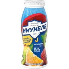 Напиток кисломолочный ИМУНЕЛЕ Мультифрукт 1,2%, без змж, 100г в магазинах Лента