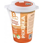 Ряженка МОЛОЧНАЯ КУЛЬТУРА 3,5–4,5%, без змж, 500г Ряженка МОЛОЧНАЯ КУЛЬТУРА 3,5–4,5%, без змж, 500г