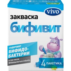 Закваска VIVO Бифивит, без змж, 4x0,5г в магазинах Лента