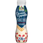 Ряженка ДОМИК В ДЕРЕВНЕ Клубника 2,1%, без змж, 270г Ряженка ДОМИК В ДЕРЕВНЕ Клубника 2,1%, без змж, 270г