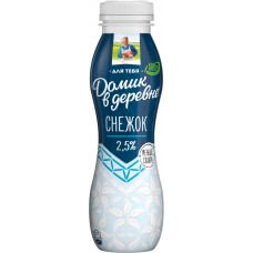 Продукт кисломолочный ДОМИК В ДЕРЕВНЕ Снежок сладкий 2,5%, без змж, 270г в магазинах Лента