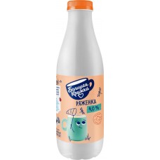 Ряженка БОЛЬШАЯ КРУЖКА 4%, без змж, 800г в магазинах Лента