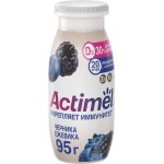 Напиток кисломолочный ACTIMEL Черника, ежевика с цинком, обогащенный 1,5%, без змж, 95г Напиток кисломолочный ACTIMEL Черника, ежевика с цинком, обогащенный 1,5%, без змж, 95г