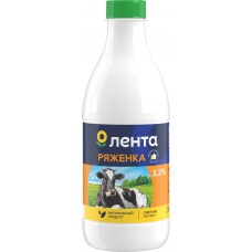 Ряженка ЛЕНТА 3,2%, без змж, 920г в магазинах Лента