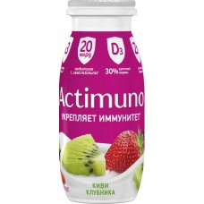 Продукт кисломолочный ACTIMUNO Киви, клубника 1,5%, без змж, 95г в магазинах Лента