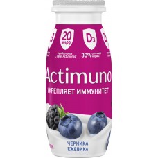 Продукт кисломолочный ACTIMUNO Черника, ежевика 1,5%, без змж, 95г в магазинах Лента