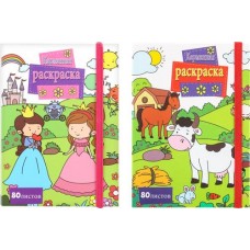 Раскраска карманная, с резинкой Арт. B0582R в магазинах Лента