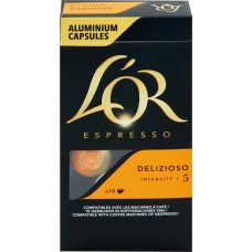 Кофе молотый в капсулах L’OR Espresso Delizioso натуральный жареный, 10шт в магазинах Лента