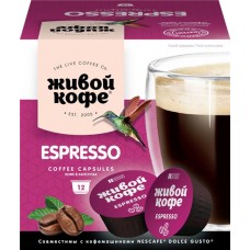 Кофе в капсулах ЖИВОЙ КОФЕ Дольче Густо Эспрессо, 72г в магазинах Лента Кофе в капсулах ЖИВОЙ КОФЕ Дольче Густо Эспрессо, 72г в магазинах Лента