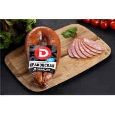 Колбаса полукопченая ДЫМОВ Краковская ГОСТ, 400г в магазинах Лента