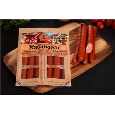 Колбаски полукопченые МЯСНАЯ ИСТОРИЯ Кабаносси, категория Б, 2x200г в магазинах Лента
