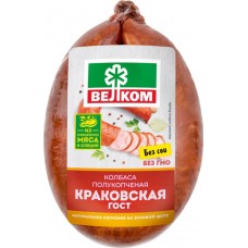 Колбаса полукопченая ВЕЛКОМ Краковская, 360г в магазинах Лента