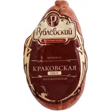 Колбаса полукопченая РУБЛЁВСКИЙ Краковская, высший сорт, 350г в магазинах Лента