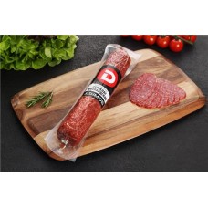 Колбаса сырокопченая ДЫМОВ Сервелат Шотландский, весовая в магазинах Лента