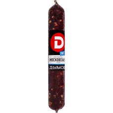 Колбаса сырокопченая ДЫМОВ Московская полусухая, весовая в магазинах Лента