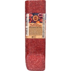 Колбаса сырокопченая МЯСНАЯ ИСТОРИЯ Литовская натуральная оболочка, весовая в магазинах Лента