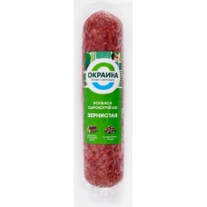 Колбаса сырокопченая ОКРАИНА Зернистая, полусухая, 200г в магазинах Лента