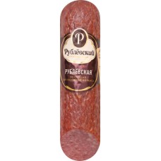 Колбаса сырокопченая РУБЛЕВСКИЕ КОЛБАСЫ Рублевская, весовая в магазинах Лента