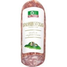 Колбаса сырокопченая ВЕЛКОМ Брауншвейгская, 235г в магазинах Лента