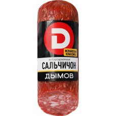 Колбаса сырокопченая ДЫМОВ Сальчичон, со срезом, полусухая, 260г в магазинах Лента