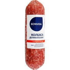 Колбаса сырокопченая BONVIDA Деликатесная, 240г в магазинах Лента