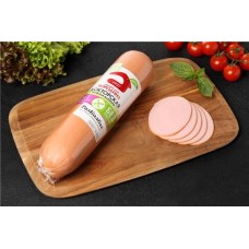 Колбаса вареная МД БОРОДИНА Докторская, весовая в магазинах Лента