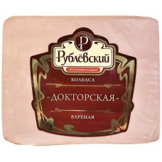 Колбаса вареная РУБЛЕВСКИЕ КОЛБАСЫ Докторская, категория А, 400г в магазинах Лента