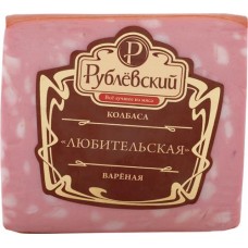 Колбаса вареная РУБЛЁВСКИЙ Любительская, категория А, 400г в магазинах Лента