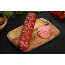 Колбаса копчено-вареная ИНЕЙ Сервелат, весовая в магазинах Лента