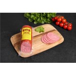 Колбаса копчено-вареная ПАПА МОЖЕТ Сервелат Финский со срезом, 420г