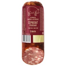 Колбаса копчено-вареная ЛЕНТА Сервелат рубленый, 500г в магазинах Лента