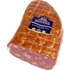 Колбаса копчено-вареная БАХРУШИНЪ Мраморная, весовая в магазинах Лента