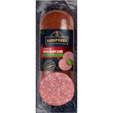 Колбаса копчено-вареная БАВАРУШКА Сервелат Филейбургский с ароматными пряностями, 350г в магазинах Лента