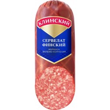Колбаса копчено-вареная МК КЛИНСКИЙ Сервелат Финский, 290г в магазинах Лента