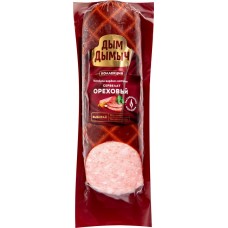 Колбаса копчено-вареная ДЫМ ДЫМЫЧ Сервелат Ореховый, категория В, 290г в магазинах Лента