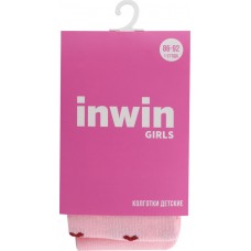 Колготки для девочки INWIN р. 86–92, розовые с сердечками, Арт. К156 в магазинах Лента