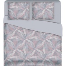 Комплект постельного белья Евро HOMECLUB Espace, поплин в магазинах Лента