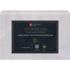 Комплект постельного белья 2-спальный PLATINUM CHOICE наволочки 50х70см, белый, cтрайп-сатин, Арт. PC2-WH в магазинах Лента